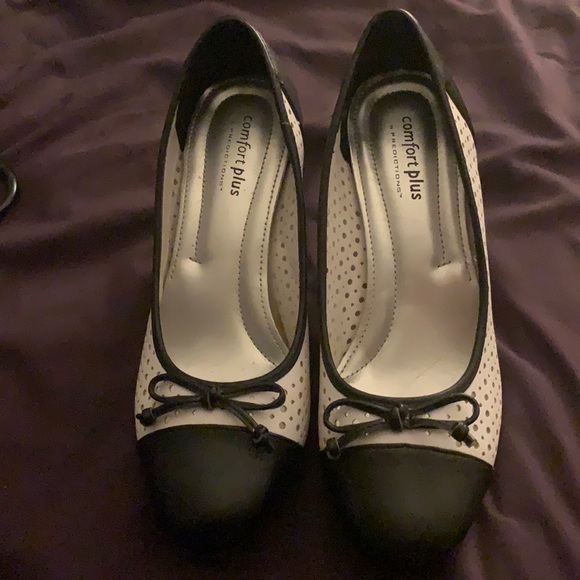 Black and White Pumps